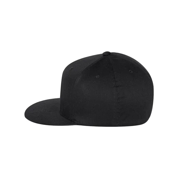 Fitted six panel flat bill baseball cap. Blank.... from ASI 84358 S&S Activewear
