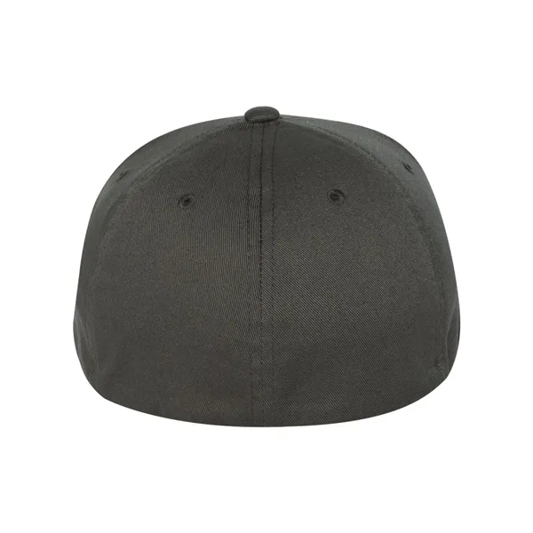 Fitted six panel flat bill baseball cap. Blank.... from ASI 84358 S&S Activewear