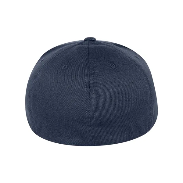 Fitted six panel flat bill baseball cap. Blank.... from ASI 84358 S&S Activewear