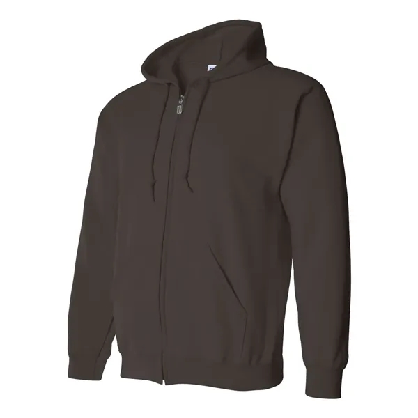 8.0 oz., 50% cotton / 50% polyester full-zip hooded sweatshirt. Blank... from ASI 84358 S&S Activewear