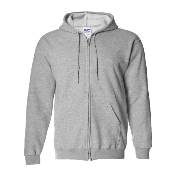 8.0 oz., 50% cotton / 50% polyester full-zip hooded sweatshirt. Blank... from ASI 84358 S&S Activewear