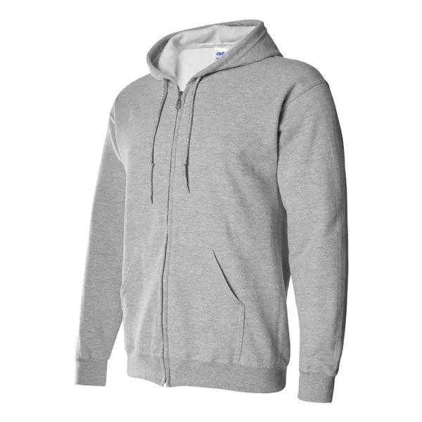 8.0 oz., 50% cotton / 50% polyester full-zip hooded sweatshirt. Blank... from ASI 84358 S&S Activewear