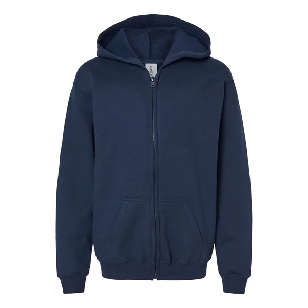 Youth 8.0 oz., 50% cotton / 50% polyester full zip hooded... from ASI 84358 S&S Activewear
