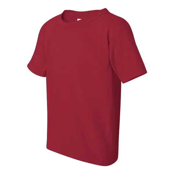 Youth 5.3 oz pre-shrunk, 100% heavy cotton t-shirt. Blank product.... from ASI 84358 S&S Activewear