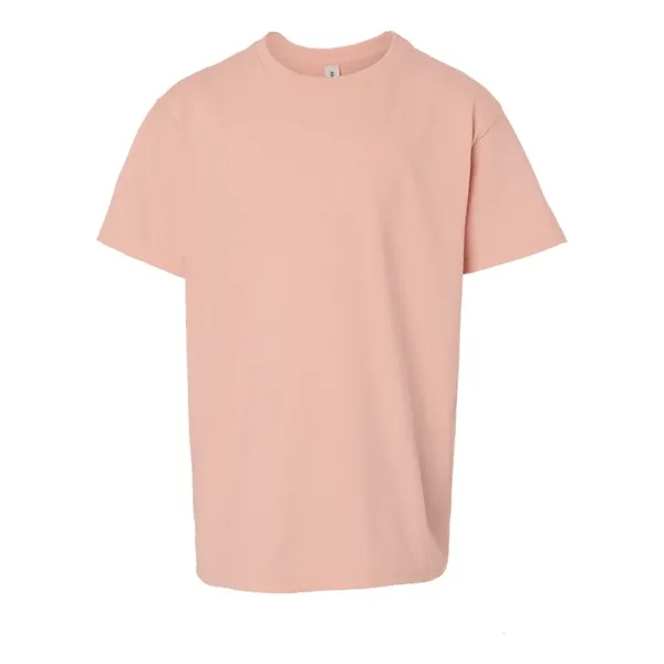 Youth 5.3 oz pre-shrunk, 100% heavy cotton t-shirt. Blank product.... from ASI 84358 S&S Activewear