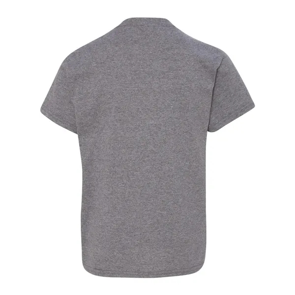 Youth 5.3 oz pre-shrunk, 100% heavy cotton t-shirt. Blank product.... from ASI 84358 S&S Activewear