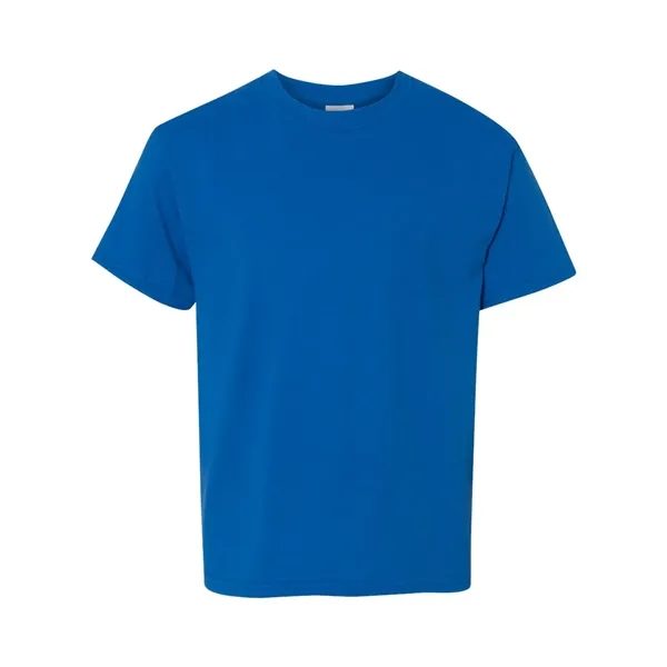 Youth 5.3 oz pre-shrunk, 100% heavy cotton t-shirt. Blank product.... from ASI 84358 S&S Activewear