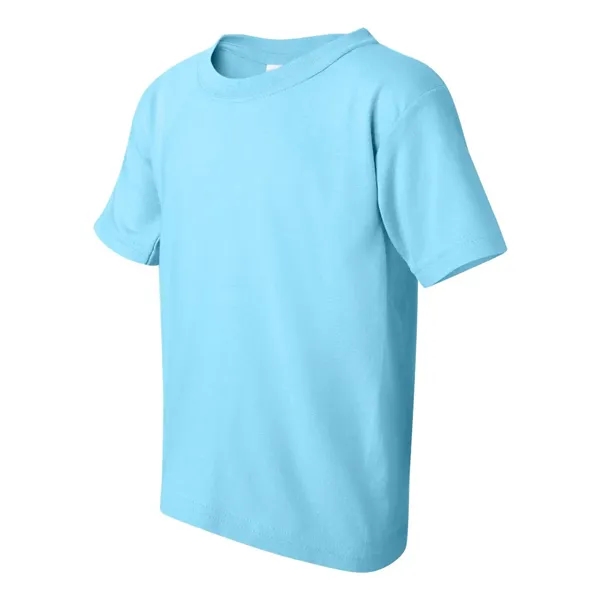 Youth 5.3 oz pre-shrunk, 100% heavy cotton t-shirt. Blank product.... from ASI 84358 S&S Activewear