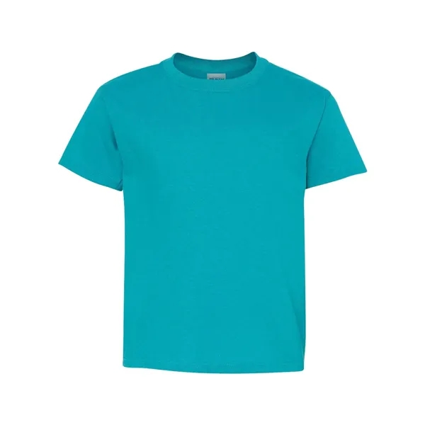 Youth 5.3 oz pre-shrunk, 100% heavy cotton t-shirt. Blank product.... from ASI 84358 S&S Activewear