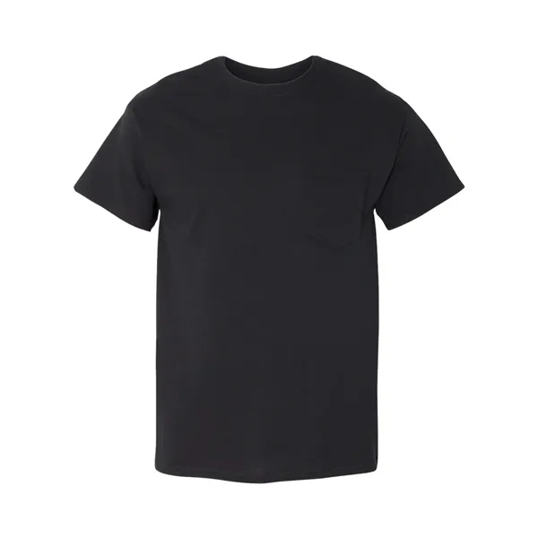 100% heavy cotton, pre-shrunk t-shirt with left chest pocket.... from ASI 84358 S&S Activewear