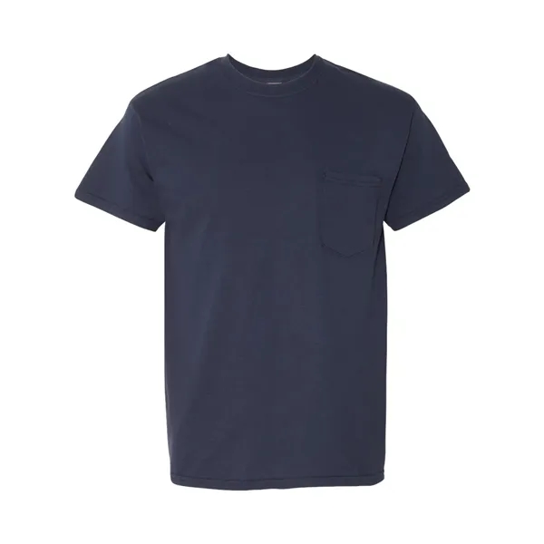 100% heavy cotton, pre-shrunk t-shirt with left chest pocket.... from ASI 84358 S&S Activewear
