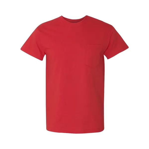100% heavy cotton, pre-shrunk t-shirt with left chest pocket.... from ASI 84358 S&S Activewear