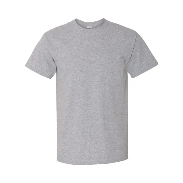 100% heavy cotton, pre-shrunk t-shirt with left chest pocket.... from ASI 84358 S&S Activewear