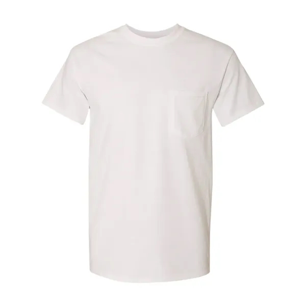 100% heavy cotton, pre-shrunk t-shirt with left chest pocket.... from ASI 84358 S&S Activewear
