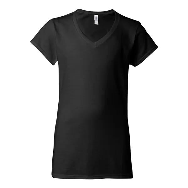 Women's v-neck t-shirt with 1/2" rib-knit collar. Blank product.... from ASI 84358 S&S Activewear