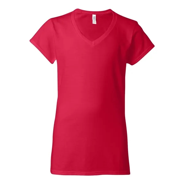 Women's v-neck t-shirt with 1/2" rib-knit collar. Blank product.... from ASI 84358 S&S Activewear