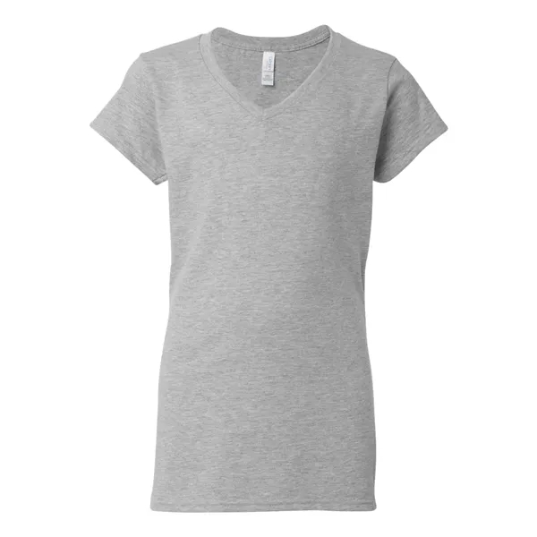 Women's v-neck t-shirt with 1/2" rib-knit collar. Blank product.... from ASI 84358 S&S Activewear