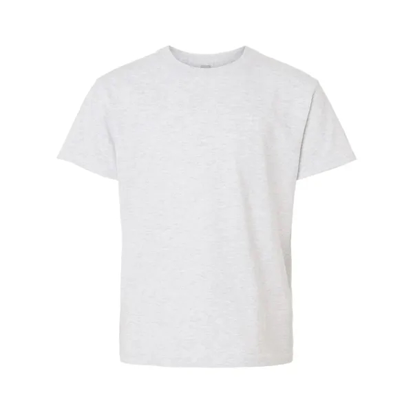 Youth 5.6 oz preshrunk 50% polyester / 50% cotton t-shirt. Blank... from ASI 84358 S&S Activewear