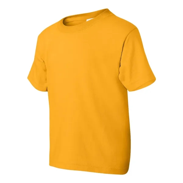 Youth 5.6 oz preshrunk 50% polyester / 50% cotton t-shirt. Blank... from ASI 84358 S&S Activewear