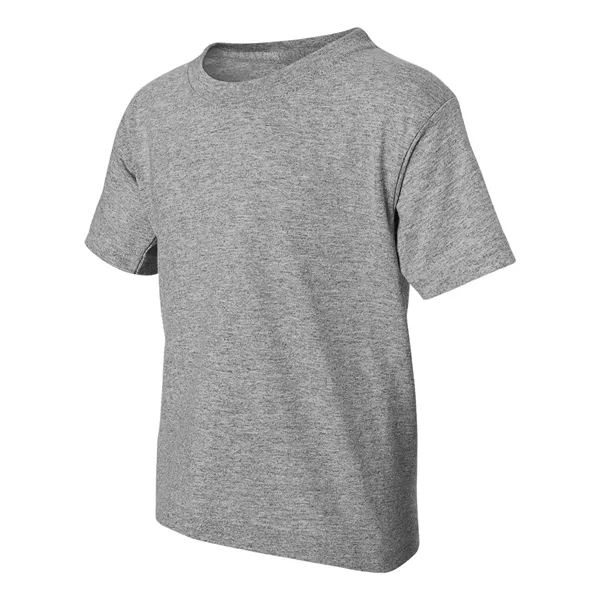 Youth 5.6 oz preshrunk 50% polyester / 50% cotton t-shirt. Blank... from ASI 84358 S&S Activewear