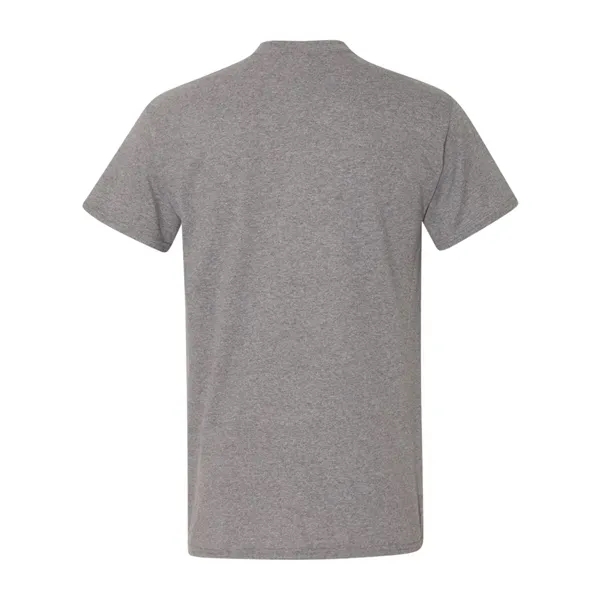 Cotton / polyester T-shirt with a pocket and moisture-wicking properties.... from ASI 84358 S&S Activewear