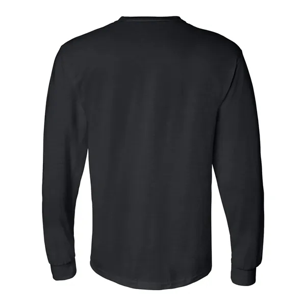 Adult pre-shrunk 50% cotton / 50% polyester long sleeve t-shirt. Blank... from ASI 84358 S&S Activewear