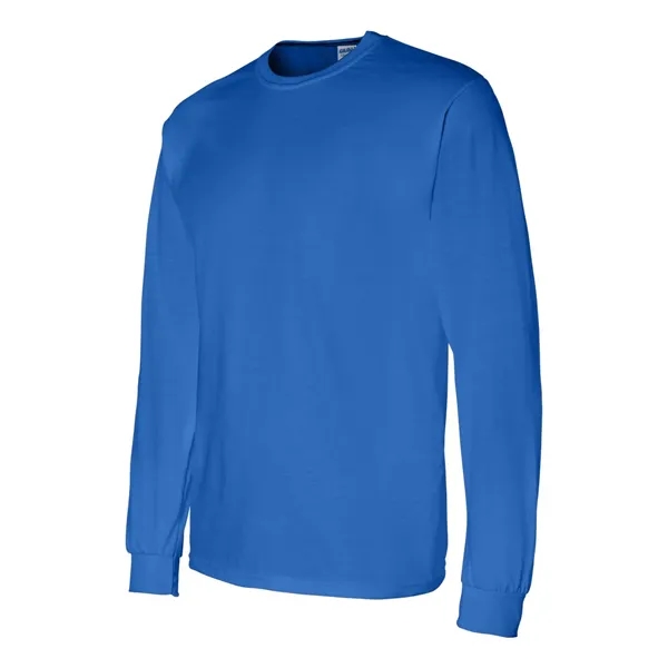 Adult pre-shrunk 50% cotton / 50% polyester long sleeve t-shirt. Blank... from ASI 84358 S&S Activewear