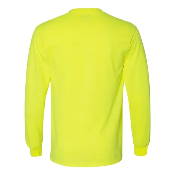 Adult pre-shrunk 50% cotton / 50% polyester long sleeve t-shirt. Blank... from ASI 84358 S&S Activewear
