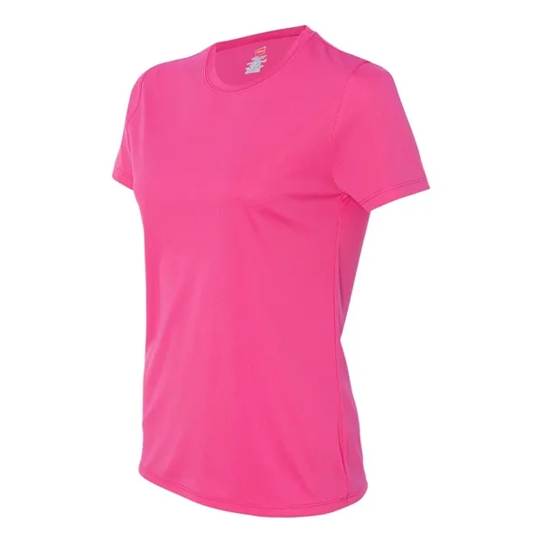 Women's Cool Dri® T-shirt with double-needle stitching and made of polyester... from ASI 84358 S&S Activewear