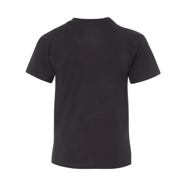 Hanes youth T-shirt with double-needle stitching and shoulder-to-shoulder tape.... from ASI 84358 S&S Activewear