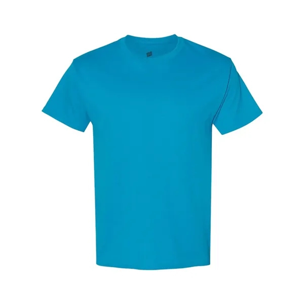 Hanes adult T-shirt made of cotton/polyester with up to 5% recycled... from ASI 84358 S&S Activewear