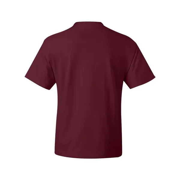 Hanes T-shirt made of 100% ring-spun cotton with double-needle stitching.... from ASI 84358 S&S Activewear