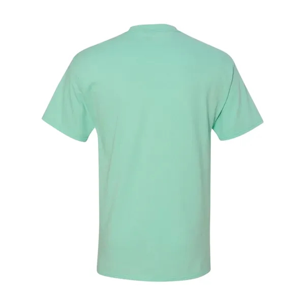 Hanes T-shirt made of 100% ring-spun cotton with double-needle stitching.... from ASI 84358 S&S Activewear