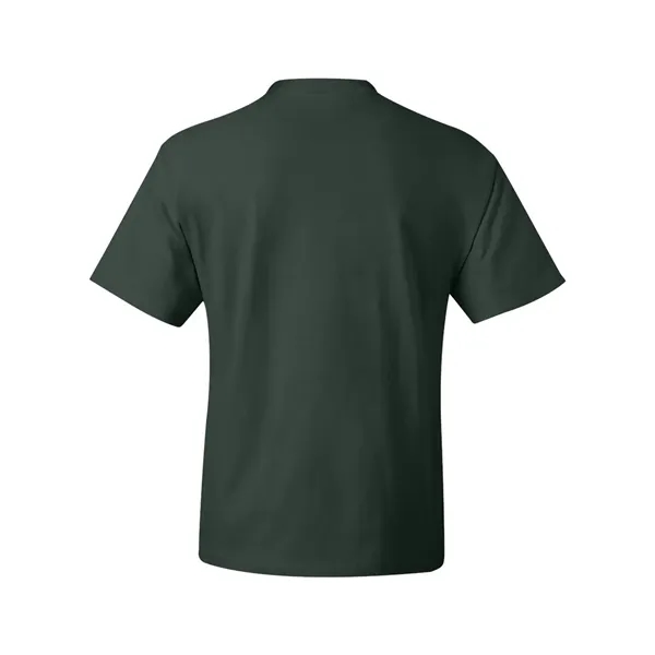 Hanes T-shirt made of 100% ring-spun cotton with double-needle stitching.... from ASI 84358 S&S Activewear