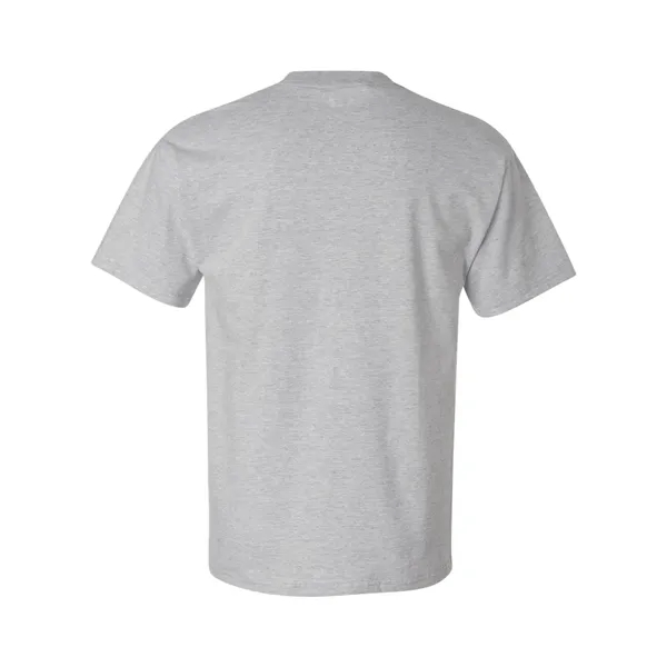 Hanes T-shirt made of 100% ring-spun cotton with double-needle stitching.... from ASI 84358 S&S Activewear