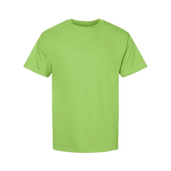 Hanes T-shirt made of 100% ring-spun cotton with double-needle stitching.... from ASI 84358 S&S Activewear