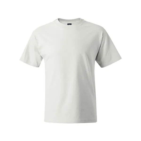 Hanes T-shirt made of 100% ring-spun cotton with double-needle stitching.... from ASI 84358 S&S Activewear