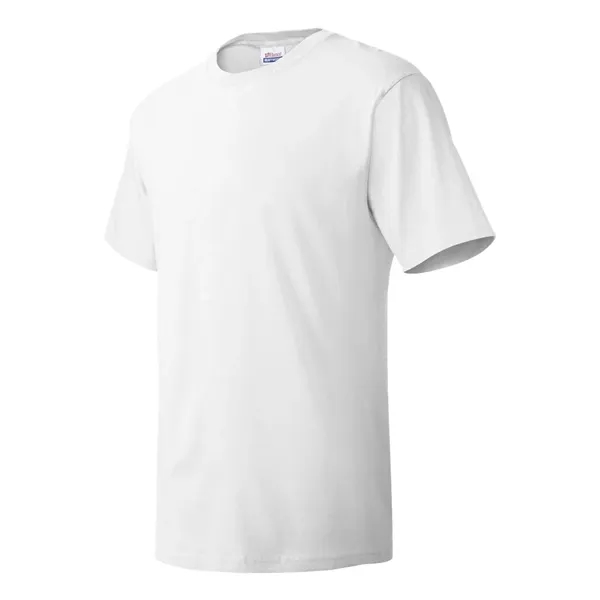 100% ComfortSoft® cotton T-shirt with tag-free neck label, shoulder-to-shoulder taping, and... from ASI 84358 S&S Activewear