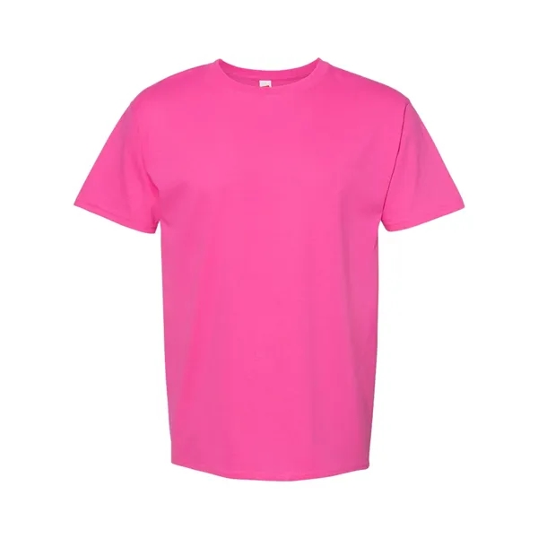 100% ComfortSoft® cotton T-shirt with tag-free neck label, shoulder-to-shoulder taping, and... from ASI 84358 S&S Activewear
