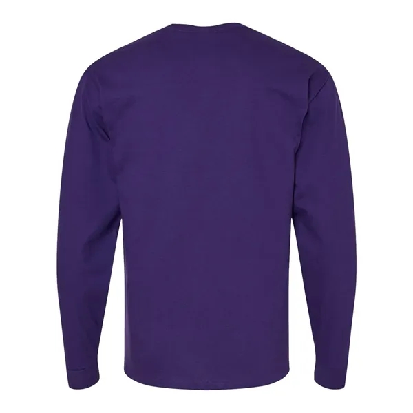Long sleeve T-shirt made of 100% ComfortSoft® cotton with shoulder-to-shoulder taping... from ASI 84358 S&S Activewear