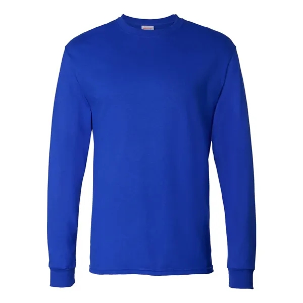 Long sleeve T-shirt made of 100% ComfortSoft® cotton with shoulder-to-shoulder taping... from ASI 84358 S&S Activewear