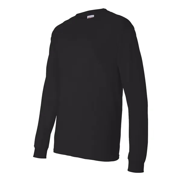 Long sleeve T-shirt made of 100% ComfortSoft® cotton with shoulder-to-shoulder taping... from ASI 84358 S&S Activewear