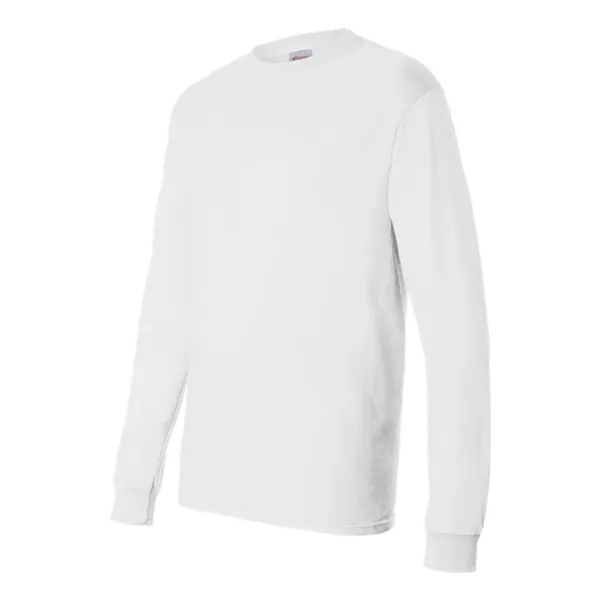 Long sleeve T-shirt made of 100% ComfortSoft® cotton with shoulder-to-shoulder taping... from ASI 84358 S&S Activewear