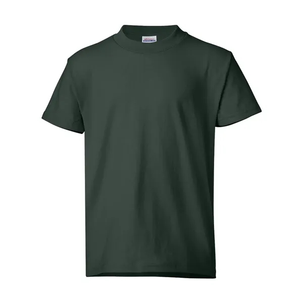 Youth-sized T-shirt made of cotton/poly with 5% recycled polyester from plastic... from ASI 84358 S&S Activewear