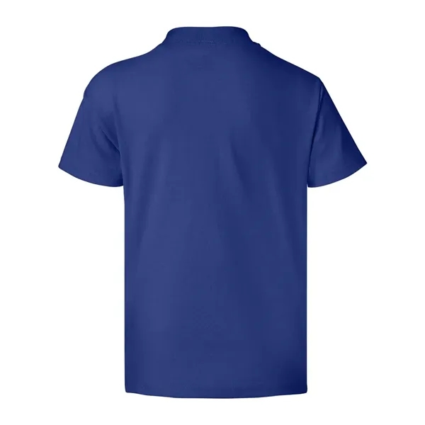 Youth-sized T-shirt made of cotton/poly with 5% recycled polyester from plastic... from ASI 84358 S&S Activewear