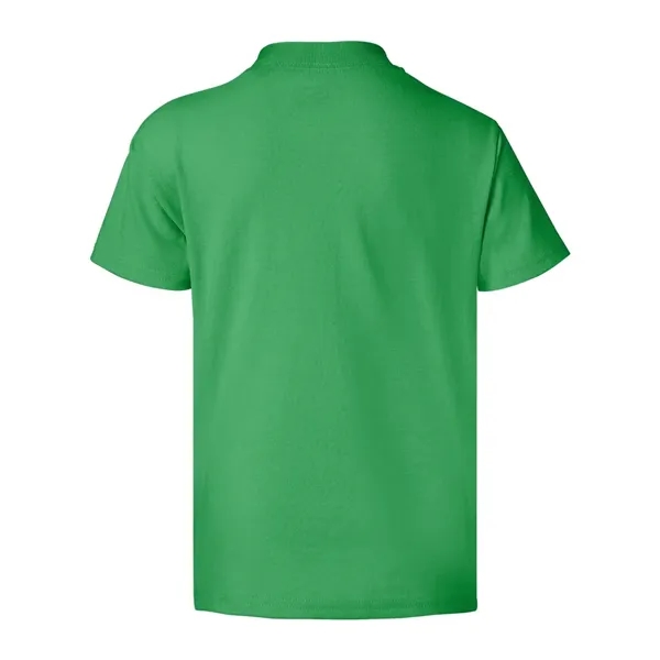 Youth-sized T-shirt made of cotton/poly with 5% recycled polyester from plastic... from ASI 84358 S&S Activewear