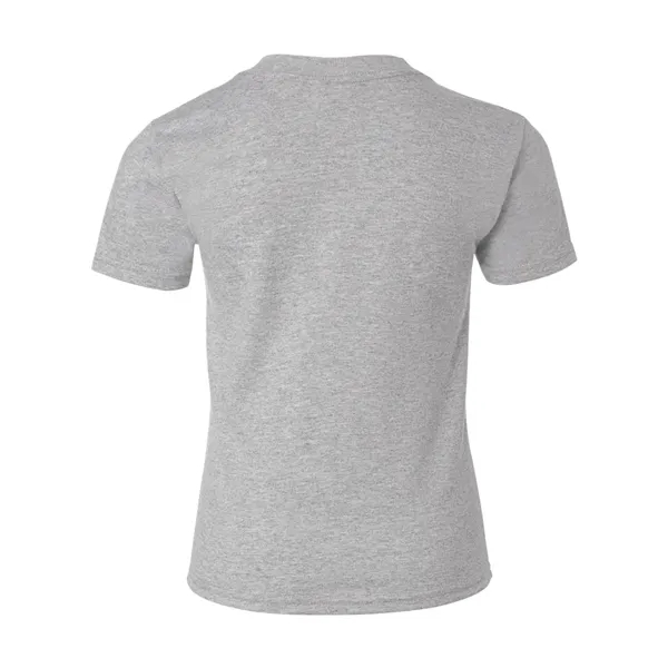 Youth-sized T-shirt made of cotton/poly with 5% recycled polyester from plastic... from ASI 84358 S&S Activewear