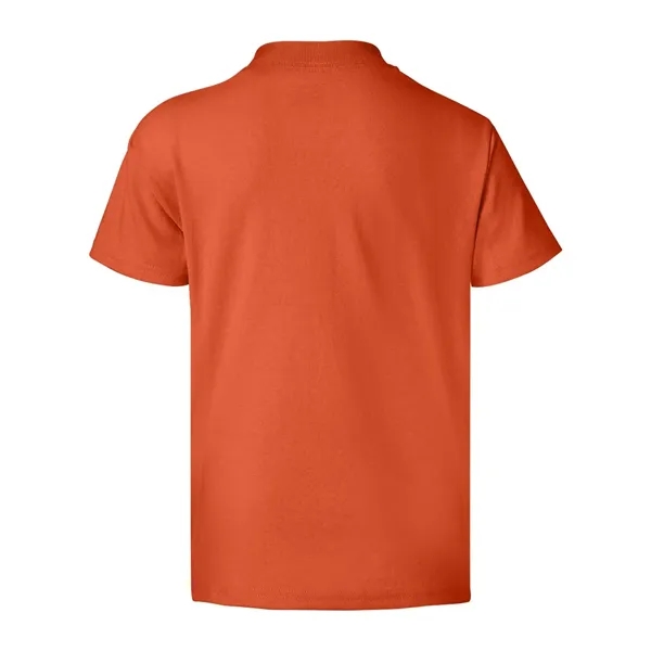 Youth-sized T-shirt made of cotton/poly with 5% recycled polyester from plastic... from ASI 84358 S&S Activewear
