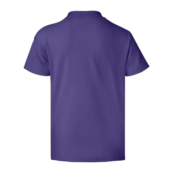 Youth-sized T-shirt made of cotton/poly with 5% recycled polyester from plastic... from ASI 84358 S&S Activewear