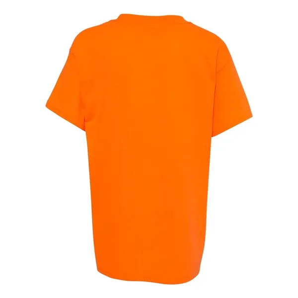 Youth-sized T-shirt made of cotton/poly with 5% recycled polyester from plastic... from ASI 84358 S&S Activewear